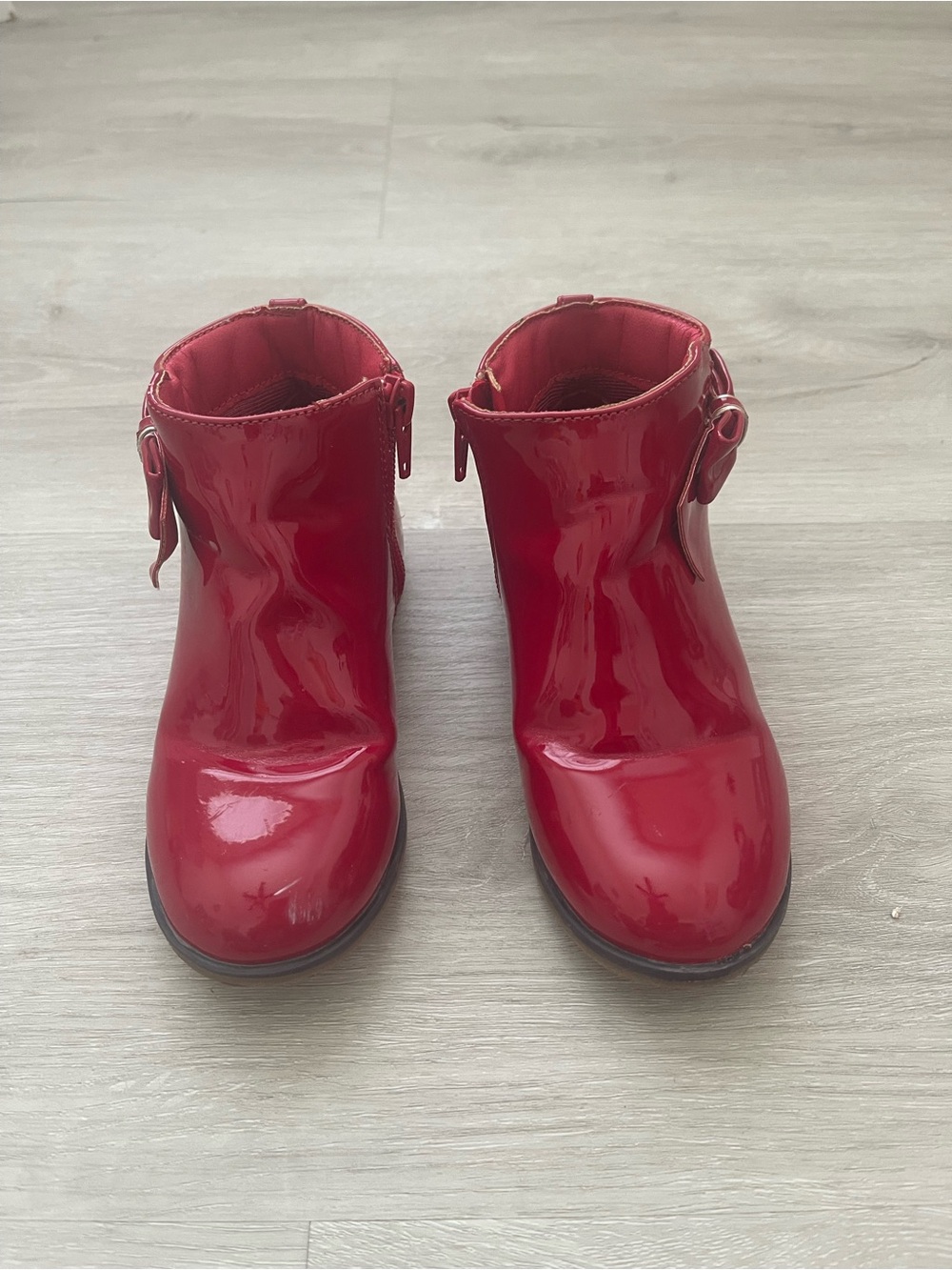 Gymboree Red Patent Toddler Ankle Boots